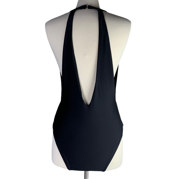 LA Hearts Black One Piece Swimsuit with Mesh Side Panels Size Large - Picture 1 of 8